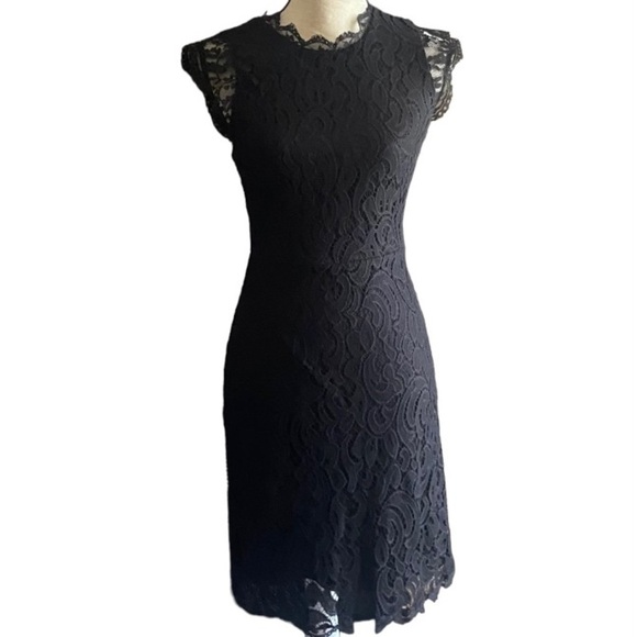 NWOT-XHILARATION-BLACK LACE DRESS - Picture 1 of 14